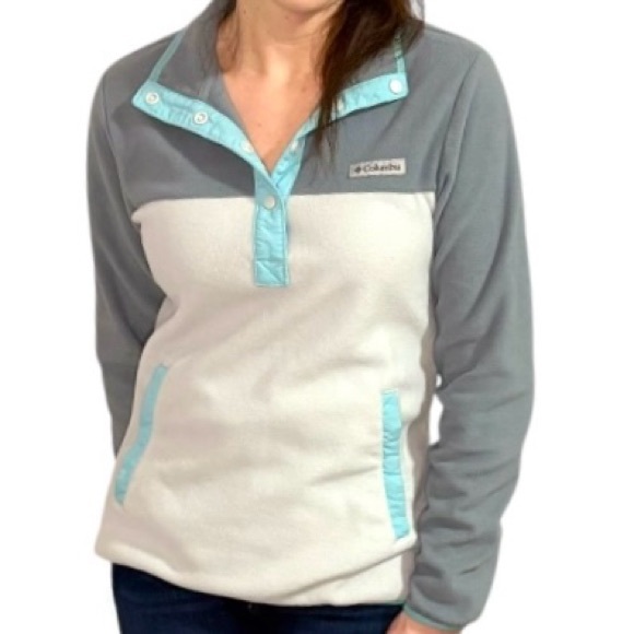 Columbia Tops - SALE! Columbia Fleece Sweatshirt - Size Small - Like New - Gray, Quarter Snap Up